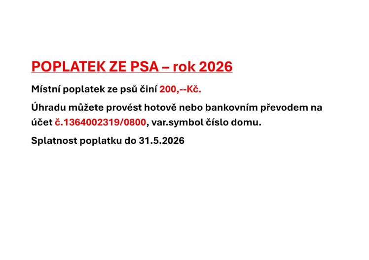 POPLATEK ZE&nbsp;PSA – rok 2026